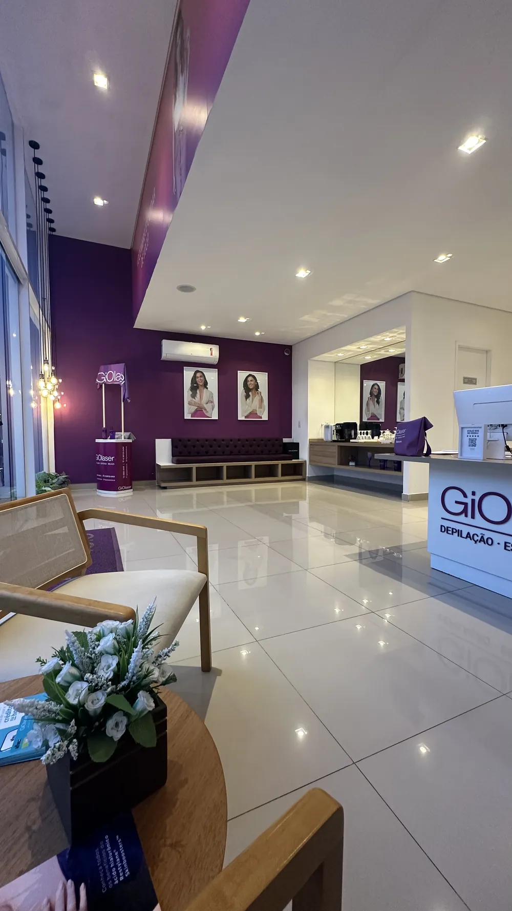 Recepção da GIO Estética Avançada Boituva