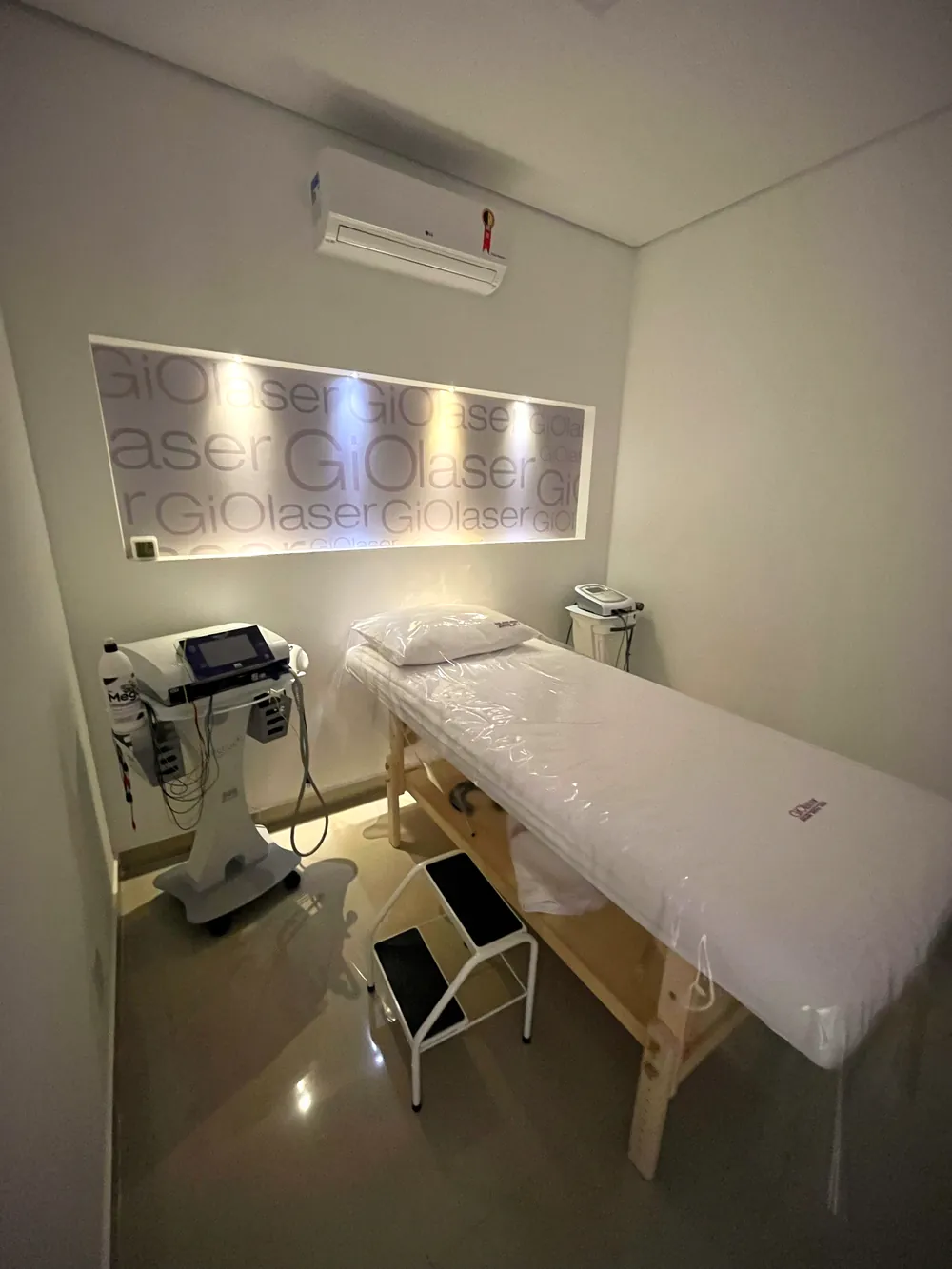 Sala de procedimentos da clínica